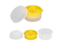 2pcs Plastic Lemon Squeezer, 2-in-1 Lemon Lime Squeezer Hand Juicer Lemon Squeezer Manual Citrus Juicer Hand Press Lemon Zester Squeezer Tool for Fruit Orange