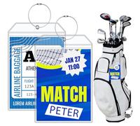 2Pcs Plastic Luggage Tags,Extra Large Golf Luggage Tag 9" x 6",Shipping Label Holder for Golf Bag Carnival Cruise Ships (2)