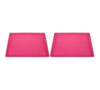 2pcs Plastic PET Cage Tray Replacement for Rabbit Chick Home Garden | Pink Plastic, Simple Smooth Lines, Convenient Carrying and Easy Operation, Suitable for Crate Use