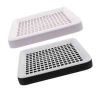 2pcs Plastic Pet Toilet Rabbit Litter Box Rectangular Mini Portable