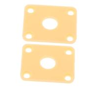 2pcs Plastic Rectangular Guitar Jack Socket Cover Plate