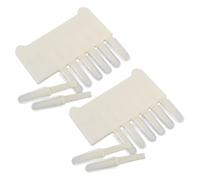 2pcs Plastic Royal Jelly Dig Pen 8 Head Beekeeping Tool for Frames | White Handheld Design, Damage Resistant Plastic, Honeycomb Maintenance, Wax Cappings Use, 9.6x8.2x0.2cm
