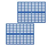 2pcs Plastic Small Animal Foot Pad for Rabbit Cage and Resting Use | Blue Finish, Sturdy Plastic Build, Bathroom and Living Room Placement, Helps Keep Surfaces Clean