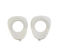 2Pcs Plastic Speaker Adapter A Pillar Tweeter Mount High Temp Resistant Spacer Bracket Accurate Measurement Protects Car Audio White 49mm 69.5mm For Separate Tweeters For A Or C Pillars