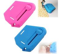 2pcs Plastic Strong Magnetic Gauge with Wire Remover, Blue & Pink Powder Magnetic Seam Guide for Sewing Machine, New Adjustble Sewing Threading Tools Accessories