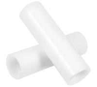 2pcs Plastic Tent Joints Connector for Rod Coupling and Repair Use | White Straight-through Design, Stable Attachment for Gazebo Frames and Connecting Rods, Picnic Setup