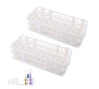2Pcs Plastic Test Tube Rack,60 Holes Lab Rack Holder Lab 3 Layers Test Tube Holder for 16 mm Diameter