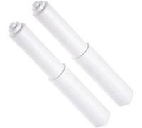 2PCS Plastic Toilet Roll Holder with Spring-Loaded Design, White toilet roll holder, for Bathroom, Length 110-165mm, Durable and Stylish Toilet Roll Holder
