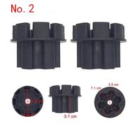 2pcs Plastic Toy Car Gearbox Coupler Adapter for 6 Torx 390/550/570, Dual Drive Tire Connection Clip Compatible with 13-inch and 12-inch Pneumatic Tires (No. 8)