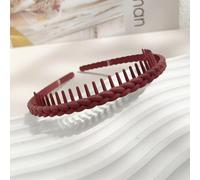 2Pcs Plastic Twist Cross Headband for Women Girls with Teeth Non-slip Flexible Hoop Wash Face Hair Styling Accessories