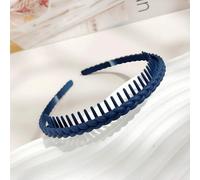2Pcs Plastic Twist Cross Headband for Women Girls with Teeth Non-slip Flexible Hoop Wash Face Hair Styling Accessories