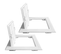 2pcs Plastic Wall Hole Cover PVC Plumbing Access Panel 150x150mm White | Non-deforming Design with Sleek White Finish, Easy Access for Inspection, for Home Renovation