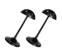 2pcs Plastic Wig Stands Detachable Hairpiece Display Stand Black
