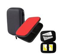 2Pcs Playing Cards Case for UNO, Card Game Case, Practical Playing Card Game Box Holder Storage Box (Red&Blue)