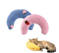 2PCS Plinko Dog Pillow - U Shaped Pet Calming Toy, Cat Pillow Dog Calming Pillow Cat Calming Pillow Dog Pillow, Pets Soft Plush Neck Pillow, Cat Pillow, Cat Hugging Pillow Sleeping Pillow for Pet (C)