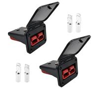 2PCS Plug Mounting Panel with Dust Cover, Base Cover,Compatible Anderson SB175 Series 50A