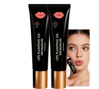 2PCS Plumpify Lip Plumping Serum,Hydrating & Nourishing Lip Oil for Fuller Smoother Lips Reduces Fine Lines Non-Sticky Gentle for Sensitive Skin