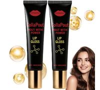 2pcs Plumpify Plumping Serum Oil,Lip Plumper Boosting Serum,Nourishing and Plumping Formula Plumping Lip Oil,Hydrating Clear Lip Gloss Set,Moisturizing and Non-Sticky,Hydrating Clear Lip Gloss Set