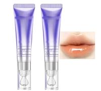 2Pcs Plumping & Anti-Wrinkle Hydrating Lip Serum, Color changing Lip Plumper Serum, Lip Care Serums, Plumping, Hydrating & Reduce Fine Lines, Increase Lips Elasticity (01)