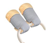 2Pcs Plush Lined Strollers Gloves Hand Covers Mittens Pram Accessories Suitable for Parents in Winter Fleece Lined Hand Muffs