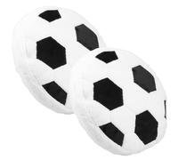 2Pcs Plush Sports Ball Pillow Cushion Soft Football Shaped Throw Pillow Cute Stuffed Home Decor Multipurpose Bed Cushion Unique Round Throw Pillows Sofa Bed Pillows Home Decor for Kids Room Bedroom