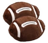 2Pcs Plush Sports Ball Pillow Cushion Soft Football Shaped Throw Pillow Cute Stuffed Home Decor Multipurpose Bed Cushion Unique Round Throw Pillows Sofa Bed Pillows Home Decor for Kids Room Bedroom
