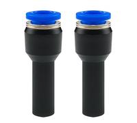 2Pcs Pneumatic Push FIT Reducer Straight Connector Straight Push to Connector Reducer Fitting for 4mm O.D. Pipe to 6mm Bore Hose