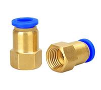 2pcs Pneumatic Quick Connector for 4-12mm Hose Tube BSP Female Thread Brass Air Fitting (Size : 45264)