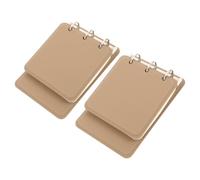 2pcs Pocket Size Notebook with Top Flip Ring Binding for Office Use