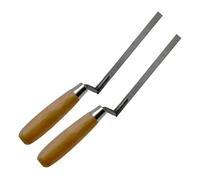 2Pcs Pointing Trowel Brick Jointer Bricklaying Tool for Mortar Cement Finger Tuck Concrete Smoothing