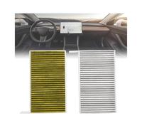 2PCS Pollen Cabin Air Filter Activated Carbon Accessories 1107681-00-A Compatible with Tesla Model 3 Model Y 2017 2018 2019 2020 2021 2024