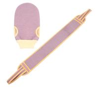 2pcs Polyester Exfoliating Bath Gloves Set for Home Use