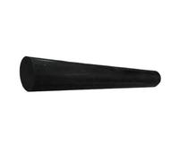 2pcs POM Rods Black/White, Length 500mm Durability Plastic Round Polyoxymethylene Bars for Model Making(Black,18mm)