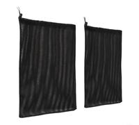 2Pcs Pond Pump Filter Net 1mm Mesh Drawstring Bag(31x41CM 2pcs) | 1mm fine mesh blocks debris, worms, leaves; protects pump impeller; reduces maintenance for frequency; polyester knit