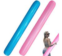 2Pcs Pool Noodles, 63.0 Inch PVC Portable Smooth Inflatable Pool Noodle, Perfect for Beach, Lake, Party