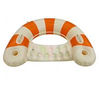 2PCS Pool Swim Ring Inflatable Pool Floats Water Fun Large Adult Swimming Pool Float for Beach Lake Summer Holiday Beach Party (TM-Orange,2)