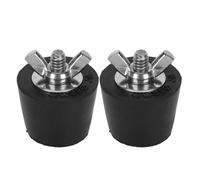 2PCS Pool Winter Expansion Plug Rubber Stainless Steel Swimming Pipe Fittings for Pool Winterizing (32mm)