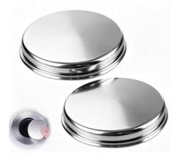 2PCS Pop Up Bathroom Sink Push Button Click Clack Plug, 38mm Wash Basin Sink Tap Waste Chrome Bath Kitchen Drain Stopper Replacement with Inner M8 Thread for Easy Installation and Universal Fit