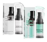 2Pcs Poreless Smoothing Face Primer & Hydrating Face Primer,Restoring Makeup Primer For Flawless,Smooth Skin & Long-Lasting Makeup,Fills In Pores & Fine Lines,Vegan & Cruelty-free
