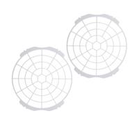 2pcs Portable Air Conditioner Vent Screen Rodent Wire Mesh Cover | White Plastic Mesh Pre-filter for Air Conditioner Exhaust Fitting, Pet-safe Households, Easy Installation in Living Rooms