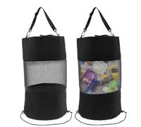 2Pcs Portable Boat Trash Bags Reusable Outdoor Boat Garbage Bin Leakproof Mesh Camping Trash Can Camping Dry Stuff Storage Pouch Can Storage Container for Fishing, Sandbar, RV, Boating Accessories