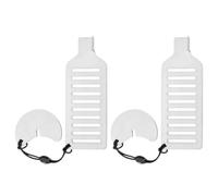 2pcs Portable Door Lock Stainless Steel Silver for Apartment Doors