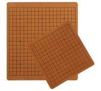 2pcs Portable Go Chessboard Leather Folding Board for Children