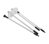 2pcs Portable Golf Putting Green Flagstick, Detachable 31.5 Inch White | Glass Fiber Modular Connection, Outdoor Golf Practice and Garden Use, Easy Carry and Storage