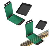 2PCS Portable Guitar String Cleaner, 11 * 6.5 * 2.5cm Guitar Fingerboard String Cleaner, 360° All-around Cleaning, Removes Dirt Sweat Dust And Oil Stains, Three-sided, For Bass Mandolin Ukulele, ABS