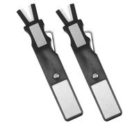 2pcs Portable Ice Hockey Skate Blade Sharpener for Recreational Skates | Premium Grindstone, Ceramic and Emery Parts, Beginner-friendly Maintenance Tool for Outdoor Practice and Locker Room Prep