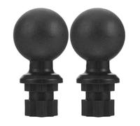 2pcs Portable Kayak Connector Fishing Rod Holder Mount for Canoes | Plastic Build, Black Finish, Resists Corrosion, Wear Resistant, Easy Adjustments, Inflatable Boats