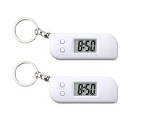 2pcs Portable Keychain Electronic Watch with Accurate Timekeeping for Exams Sports and Daily Use Simple Operate Keychain Electronic with Accurate Timekeeping for Exams Sports and Daily Use Simple