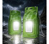 2PCS Portable Salt Lamp Emergency Light,No Battery Emergency Lamp,2 Light Modes 400 Hours Water Lamplight,Outdoor Activities Night Fishing Camping Earthquake Survival Kit,Salt Do Not Included