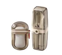 2Pcs Portable Soap Case With Toothbrush Cup For Backpackers Hotel Stay Gym Use Space Saving Travel Accessories Business Travel Toiletries Kits